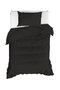 L'essentiel linge de maison Juego de funda nórdica individual ranforce Negro
